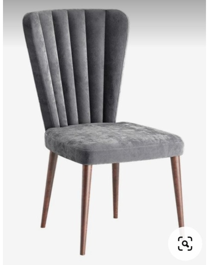 Mid-century Modern Velvet Dining Chair