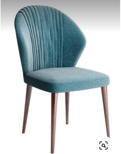 The Aqua Velvet Dining Chair