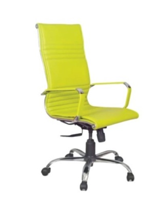 High-Back Lime Green Office Chair