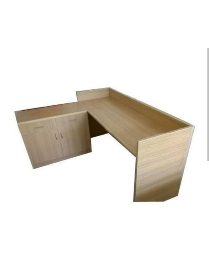L-Shaped Wooden Office Desk