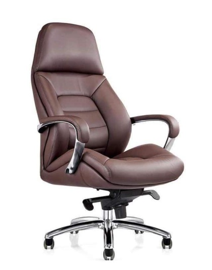 Executive High-Back Leather Office Chair