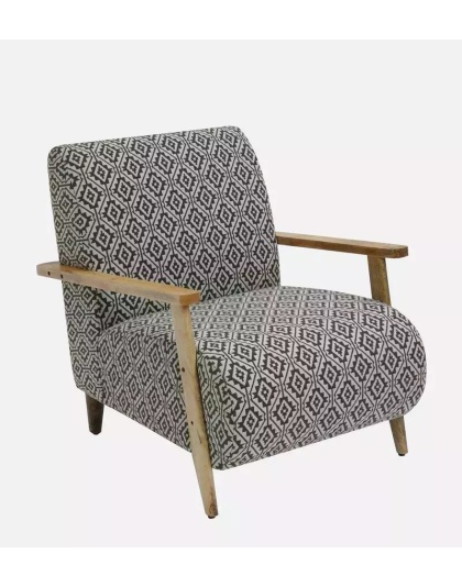 GeoCharm Black and White Lounge Sofa